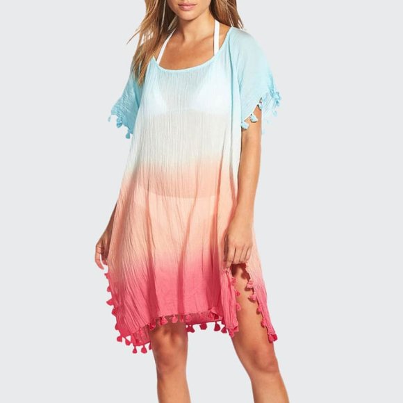 Seafolly Other - NWT Seafolly X Revolve Dip Dye Kaftan Coverup